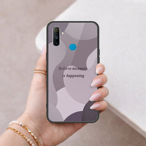 Realme 5s Cover - Happy Series - HQ Ultra Shine Premium Infinity Glass Soft Silicon Borders Case