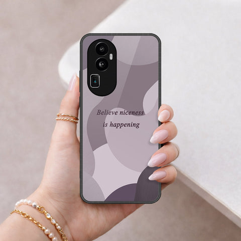Oppo Reno 10 Pro Plus Cover - Happy Series - HQ Ultra Shine Premium Infinity Glass Soft Silicon Borders Case