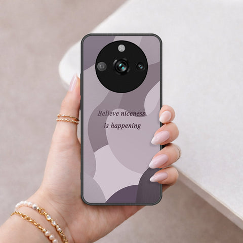 Realme 11 Pro Cover - Happy Series - HQ Ultra Shine Premium Infinity Glass Soft Silicon Borders Case