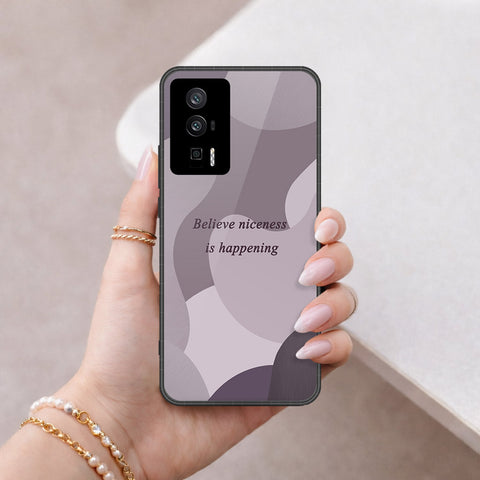 Xiaomi Redmi K60 Pro Cover - Happy Series - HQ Ultra Shine Premium Infinity Glass Soft Silicon Borders Case