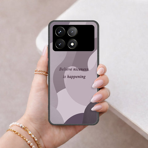 Xiaomi Poco F6 Pro Cover - Happy Series - HQ Ultra Shine Premium Infinity Glass Soft Silicon Borders Case