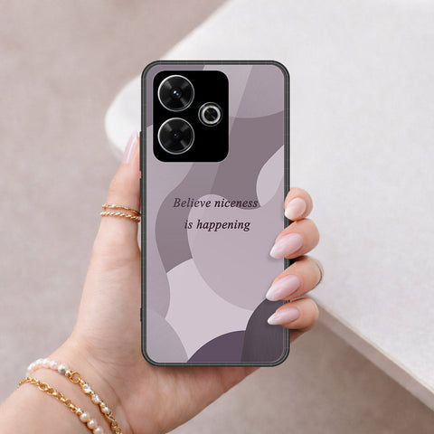 Xiaomi Poco M6 4G Cover - Happy Series - HQ Ultra Shine Premium Infinity Glass Soft Silicon Borders Case