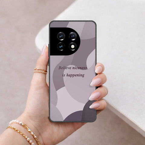 OnePlus Ace 2 Pro Cover - Happy Series - HQ Ultra Shine Premium Infinity Glass Soft Silicon Borders Case