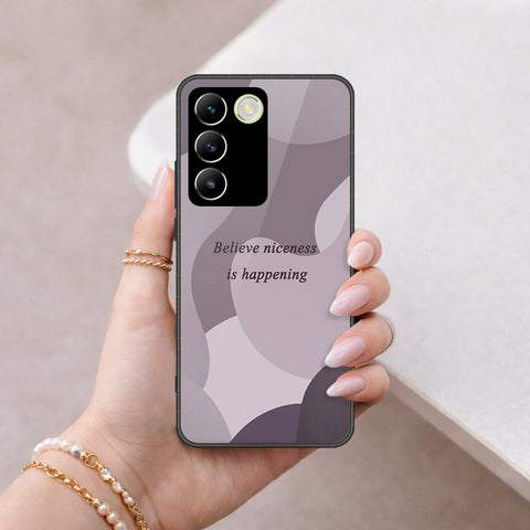 Vivo V30 Lite 4G Cover - Happy Series - HQ Ultra Shine Premium Infinity Glass Soft Silicon Borders Case