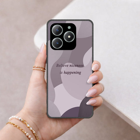Realme C61 Cover - Happy Series - HQ Ultra Shine Premium Infinity Glass Soft Silicon Borders Case