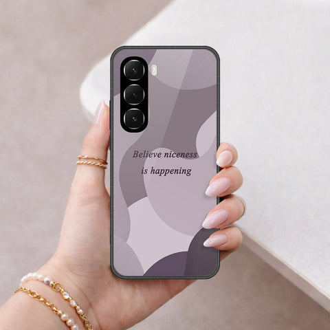 Infinix Hot 60i 4G Cover - Happy Series - HQ Ultra Shine Premium Infinity Glass Soft Silicon Borders Case