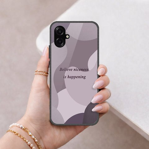 Samsung Galaxy F07 Cover - Happy Series - HQ Ultra Shine Premium Infinity Glass Soft Silicon Borders Case