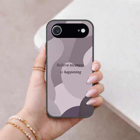 iPhone 18 Air - Happy Series - HQ Ultra Shine Premium Infinity Glass Soft Silicon Borders Case