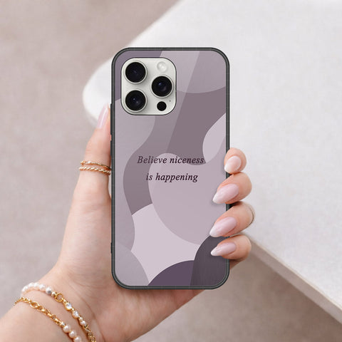 iPhone 16 Pro Max - Happy Series - HQ Ultra Shine Premium Infinity Glass Soft Silicon Borders Case