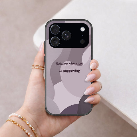 iPhone 18 Pro Max - Happy Series - HQ Ultra Shine Premium Infinity Glass Soft Silicon Borders Case