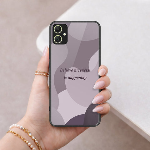 Samsung Galaxy A06 Cover - Happy Series - HQ Ultra Shine Premium Infinity Glass Soft Silicon Borders Case