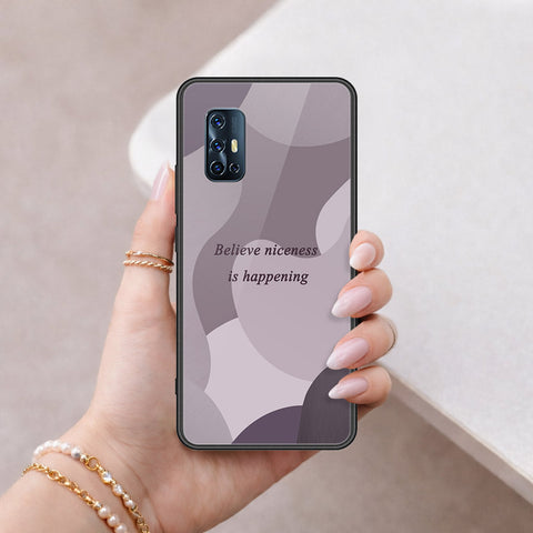 Vivo V17 Cover - Happy Series - HQ Ultra Shine Premium Infinity Glass Soft Silicon Borders Case