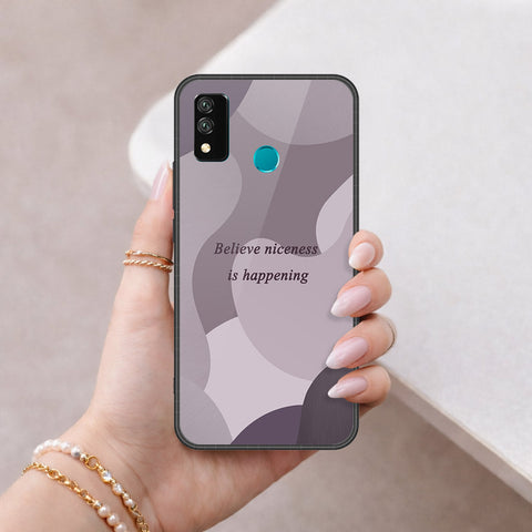 Huawei Y8s Cover - Happy Series - HQ Ultra Shine Premium Infinity Glass Soft Silicon Borders Case