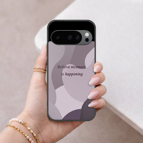 Google Pixel 10 Pro XL Cover - Happy Series - HQ Ultra Shine Premium Infinity Glass Soft Silicon Borders Case