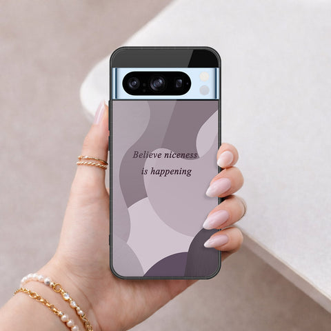 Google Pixel 8 Pro Cover - Happy Series - HQ Ultra Shine Premium Infinity Glass Soft Silicon Borders Case