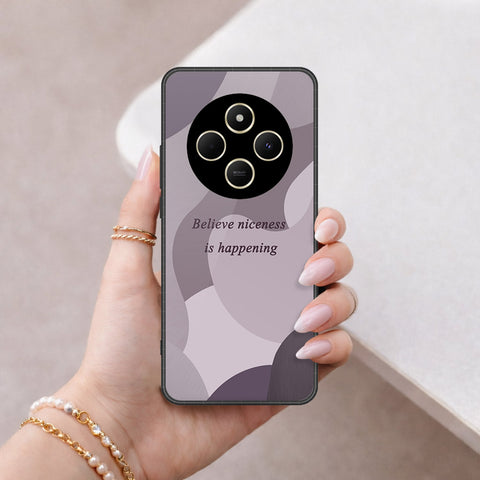 Xiaomi Poco C75 Cover - Happy Series - HQ Ultra Shine Premium Infinity Glass Soft Silicon Borders Case