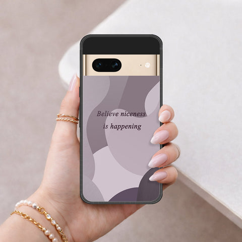 Google Pixel 7 Cover - Happy Series - HQ Ultra Shine Premium Infinity Glass Soft Silicon Borders Case