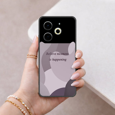 Tecno Pova 6 Pro Cover - Happy Series - HQ Ultra Shine Premium Infinity Glass Soft Silicon Borders Case