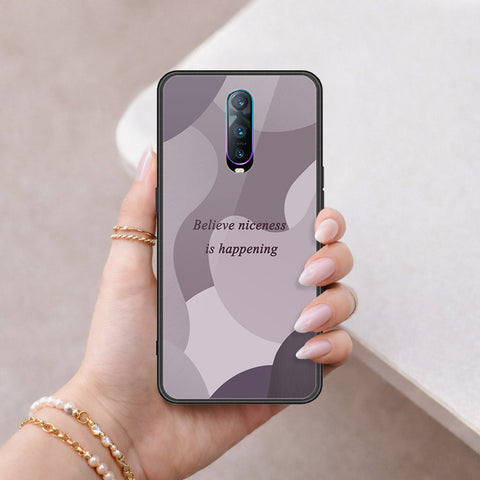 Oppo R17 Pro Cover - Happy Series - HQ Ultra Shine Premium Infinity Glass Soft Silicon Borders Case