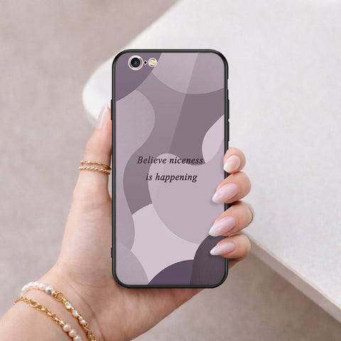 iPhone 6S / 6 Cover - Happy Series - HQ Ultra Shine Premium Infinity Glass Soft Silicon Borders Case