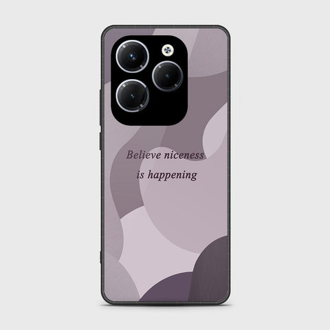 Infinix Hot 40 Pro Cover- Happy Series - HQ Ultra Shine Premium Infinity Glass Soft Silicon Borders Case