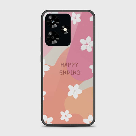 Infinix Hot 30 Cover- Happy Series - HQ Ultra Shine Premium Infinity Glass Soft Silicon Borders Case (Fast Delivery) (SU)