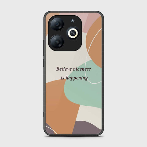 Infinix Smart 8 Plus Cover- Happy Series - HQ Ultra Shine Premium Infinity Glass Soft Silicon Borders Case