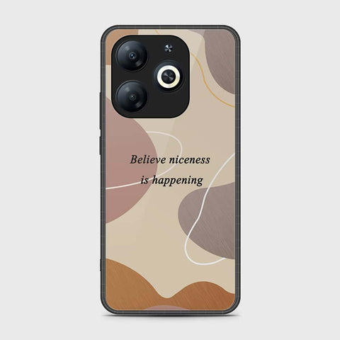 Infinix Smart 8 Plus Cover- Happy Series - HQ Ultra Shine Premium Infinity Glass Soft Silicon Borders Case