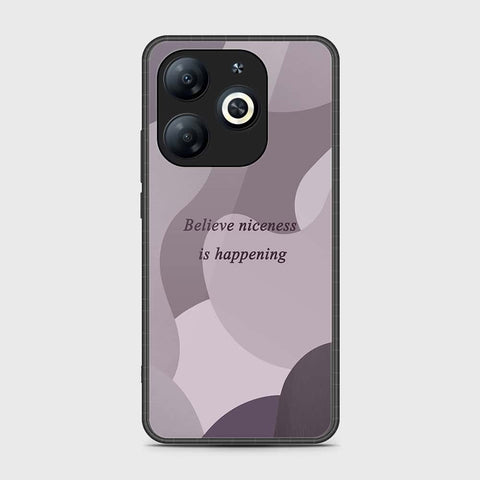 Infinix Smart 8 Plus Cover- Happy Series - HQ Ultra Shine Premium Infinity Glass Soft Silicon Borders Case
