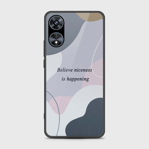 Oppo A58 4G Cover- Happy Series - HQ Ultra Shine Premium Infinity Glass Soft Silicon Borders Case (Fast Delivery) (SU)