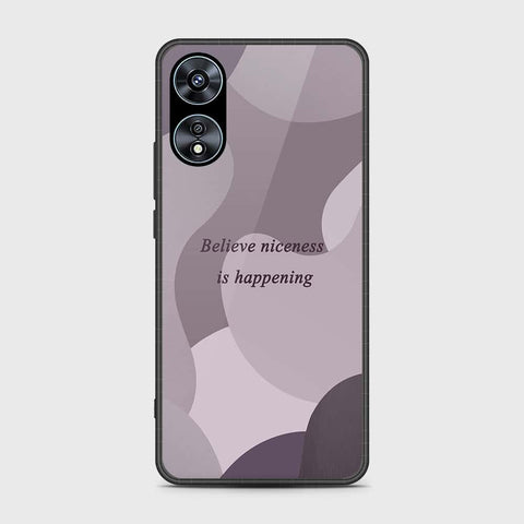 Oppo A58 4G Cover- Happy Series - HQ Ultra Shine Premium Infinity Glass Soft Silicon Borders Case (Fast Delivery) (SU)