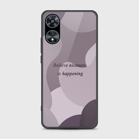 Oppo A78 4G Cover- Happy Series - HQ Ultra Shine Premium Infinity Glass Soft Silicon Borders Case (Fast Delivery) (SU)