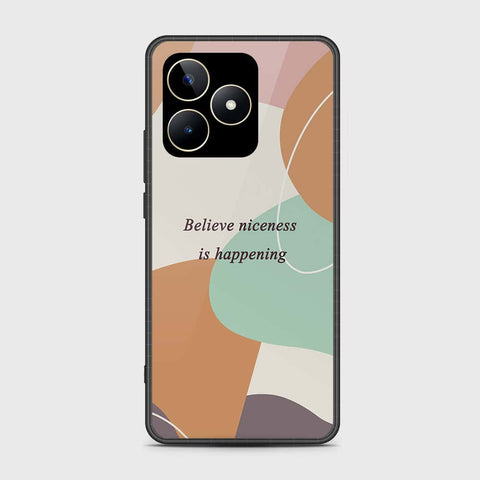 Realme C51 Cover- Happy Series - HQ Ultra Shine Premium Infinity Glass Soft Silicon Borders Case