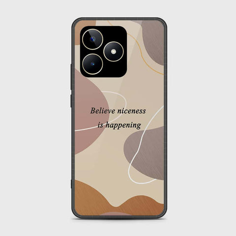 Realme C51 Cover- Happy Series - HQ Ultra Shine Premium Infinity Glass Soft Silicon Borders Case