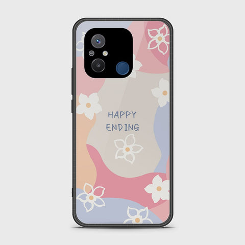 Xiaomi Redmi 12C Cover - Happy Series - HQ Ultra Shine Premium Infinity Glass Soft Silicon Borders Case ( Fast Delivery )