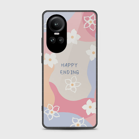 Oppo Reno 10 Pro Cover- Happy Series - HQ Ultra Shine Premium Infinity Glass Soft Silicon Borders Case