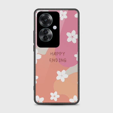 Oppo Reno 11F 5G Cover- Happy Series - HQ Ultra Shine Premium Infinity Glass Soft Silicon Borders Case