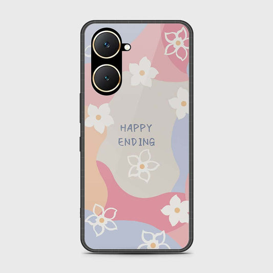 Vivo Y03t Cover- Happy Series - HQ Ultra Shine Premium Infinity Glass Soft Silicon Borders Case