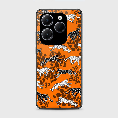 Infinix Hot 40 Cover- Hustle Series - HQ Ultra Shine Premium Infinity Glass Soft Silicon Borders Case