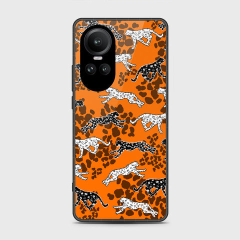 Oppo Reno 10 Cover- Hustle Series - HQ Ultra Shine Premium Infinity Glass Soft Silicon Borders Case