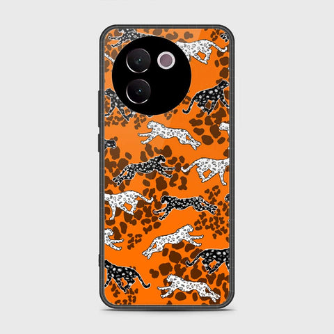 Vivo V30e Cover- Hustle Series - HQ Ultra Shine Premium Infinity Glass Soft Silicon Borders Case