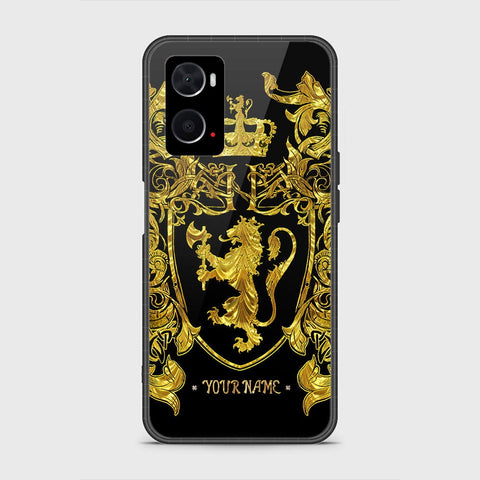 Oppo A76 Cover - Gold Series - HQ Ultra Shine Premium Infinity Glass Soft Silicon Borders Case