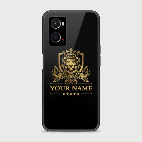 Oppo A76 Cover - Gold Series - HQ Ultra Shine Premium Infinity Glass Soft Silicon Borders Case