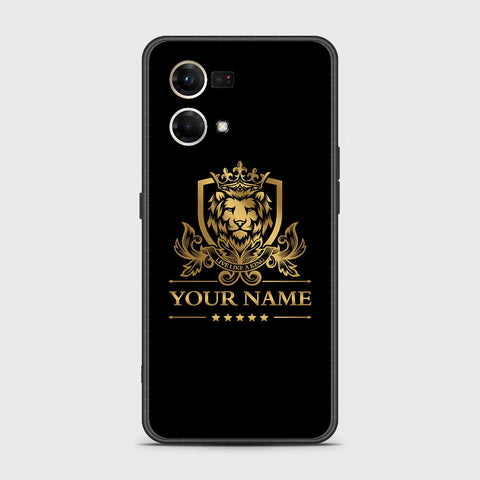 Oppo Reno 7 4G Cover - Gold Series - HQ Ultra Shine Premium Infinity Glass Soft Silicon Borders Case