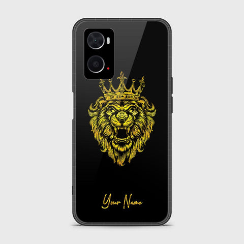 Oppo A76 Cover - Gold Series - HQ Ultra Shine Premium Infinity Glass Soft Silicon Borders Case