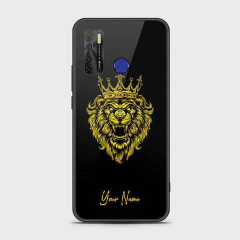 Infinix Hot 9 Pro Cover - Gold Series - HQ Ultra Shine Premium Infinity Glass Soft Silicon Borders Case