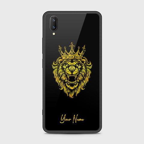 Vivo V11 Cover - Gold Series - HQ Ultra Shine Premium Infinity Glass Soft Silicon Borders Case