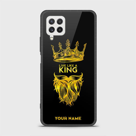 Samsung Galaxy M32 Cover - Gold Series - HQ Ultra Shine Premium Infinity Glass Soft Silicon Borders Case