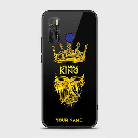 Tecno Spark 5 pro Cover - Gold Series - HQ Ultra Shine Premium Infinity Glass Soft Silicon Borders Case