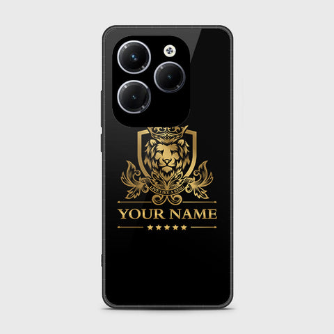 Infinix Hot 40 Pro Cover- Gold Series - HQ Ultra Shine Premium Infinity Glass Soft Silicon Borders Case